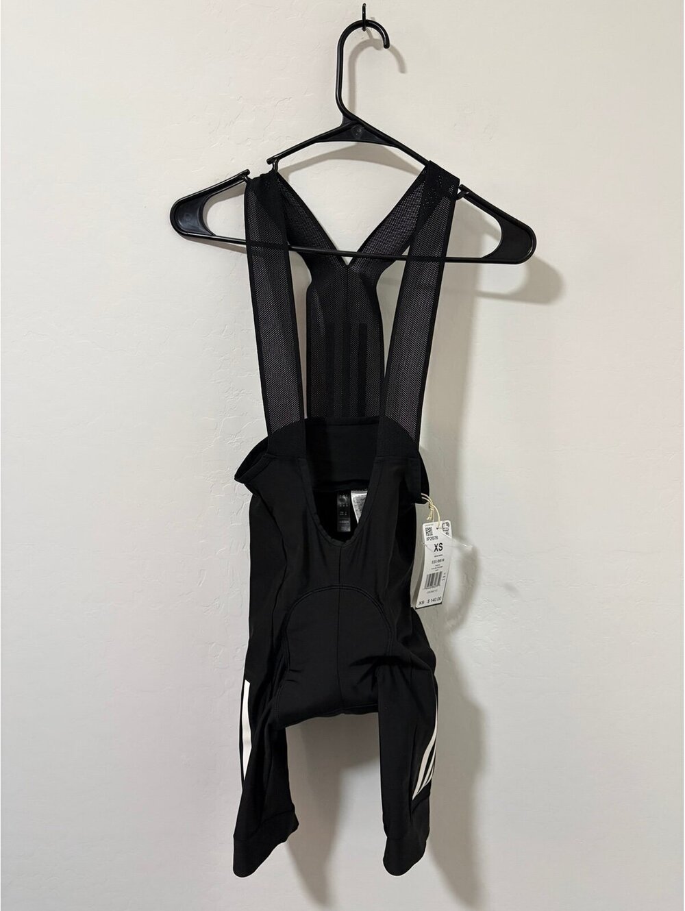 NEW Adidas ESS Padded Cycling Bib Shorts Cargo Overalls Black IP2676 Mens XS